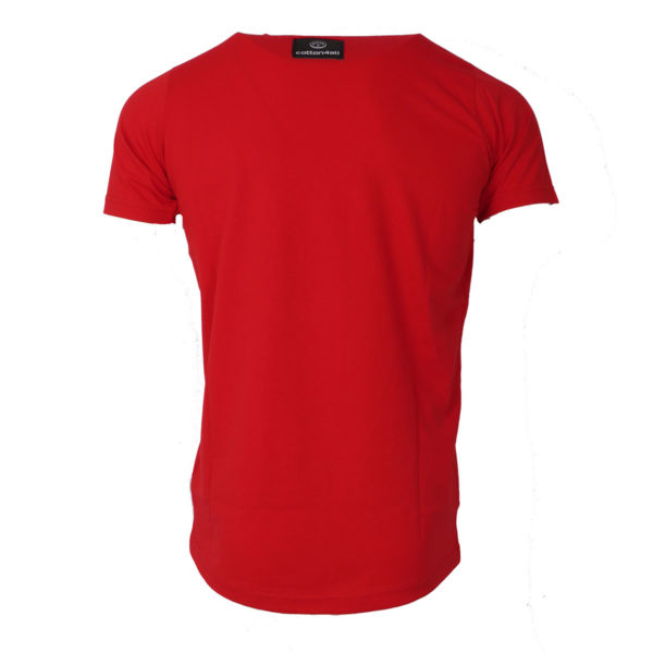 Cotton 4All 20- 910 Ανδρικό Μπλουζάκι Κόκκινο 4