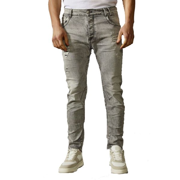 EDWARD JEANS MP-D-JNS-S21-STELLAN-EG Ανδρικό Παντελόνι Τζίν Γκρί 3