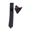 Endeson 01 Ανδρική Γραβάτα Με Μαντήλι Μπλέ 2