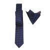 Endeson 04 Ανδρική Γραβάτα Με Μαντήλι Μπλέ 2
