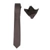 Endeson 09 Ανδρική Γραβάτα με Μαντήλι Γκρί 1