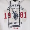 Everbest 221-008-0 Ανδρική Μπλούζα Φούτερ Με Κουκούλα Λευκό 9