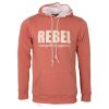 Rebel 3110 Ανδρική Μπλούζα Με Κουκούλα Σομόν 1