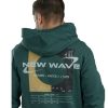 New Wave 212-08 Ανδρικό Φούτερ Με Κουκούλα Πράσινο 6