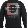 New Wave 212-08 Ανδρικό Φούτερ Με Κουκούλα Μαύρο 7