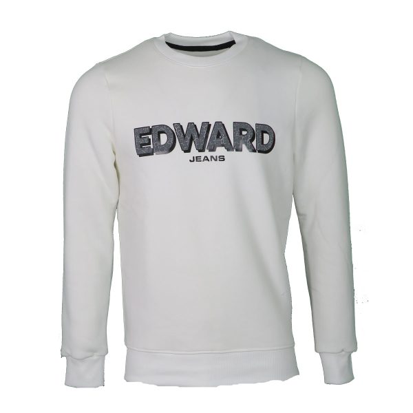 EDWARD MP-N-FLS-W21-007 Ανδρικό Φούτερ Λευκό 3