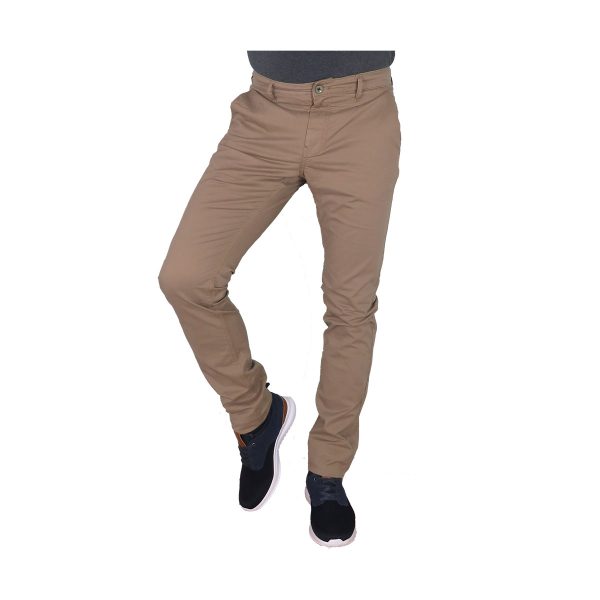 Pre End 16-100081 Robert 6080 Ανδρικό Παντελόνι Chinos Μπέζ Σκούρο 3