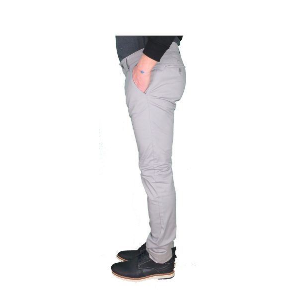 Pre End 16-100081 Robert 9009-34 Ανδρικό Παντελόνι Chinos Γκρι Πάγου 6