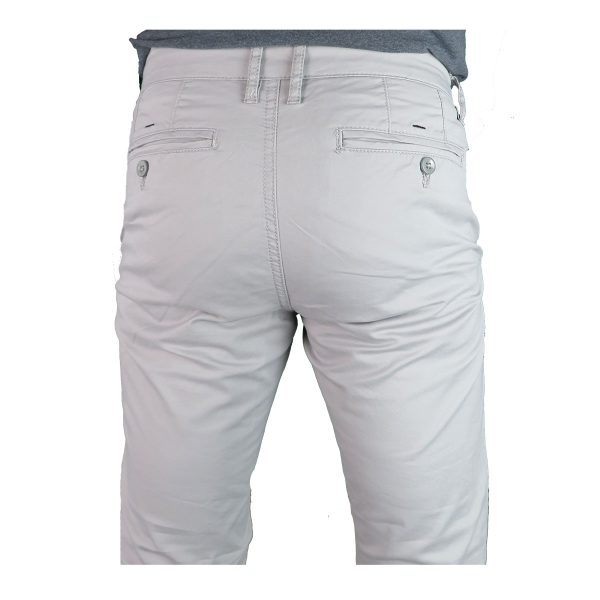 Pre End 16-100081 Robert 9009-34 Ανδρικό Παντελόνι Chinos Γκρι Πάγου 4