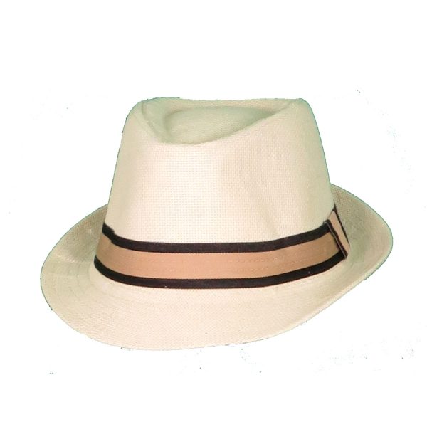 Privato QY05-MZ3-6 Ανδρικό Ψάθινο Καπέλο Καβουράκι Εκρού 3