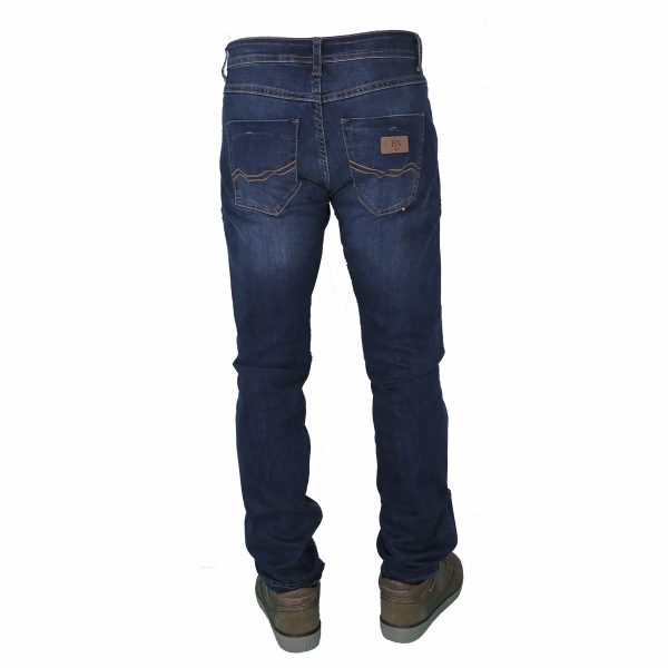 BX JEANS 2111552 Ανδρικό Παντελόνι Τζίν Μπλέ 5