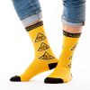 Happy Mark Z10 Ανδρικές Κάλτσες Κίτρινο 2