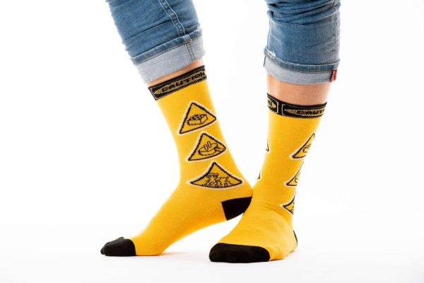 Happy Mark Z10 Ανδρικές Κάλτσες Κίτρινο 3
