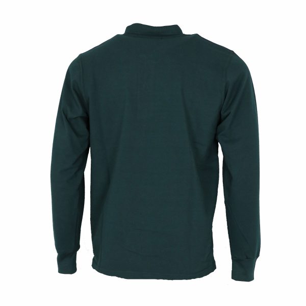 Unique 401-5 Ανδρική Μπλούζα Πικέ Με Γιακά Πράσινο Σκούρο 4