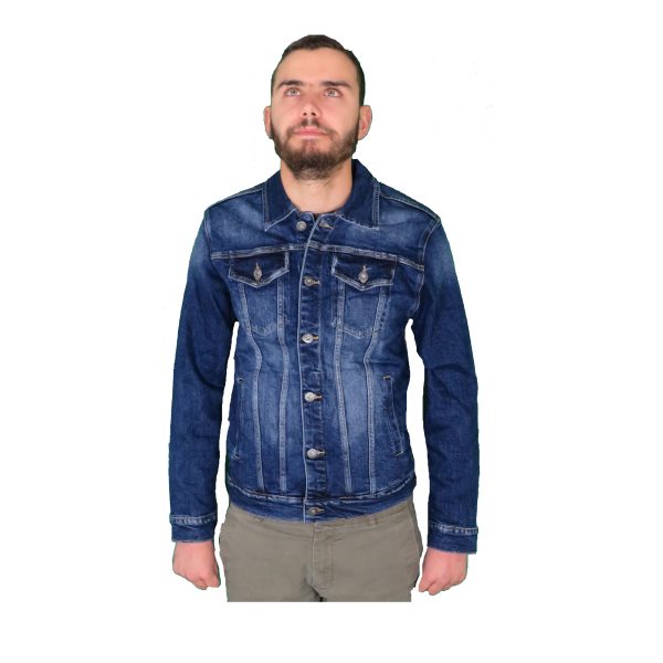 Privato Leox Denim Y836 Ανδρικό Τζίν Μπουφάν Μπλέ 5