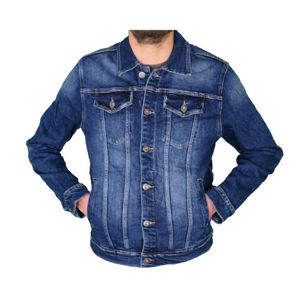 Privato Leox Denim Y836 Ανδρικό Τζίν Μπουφάν Μπλέ 6