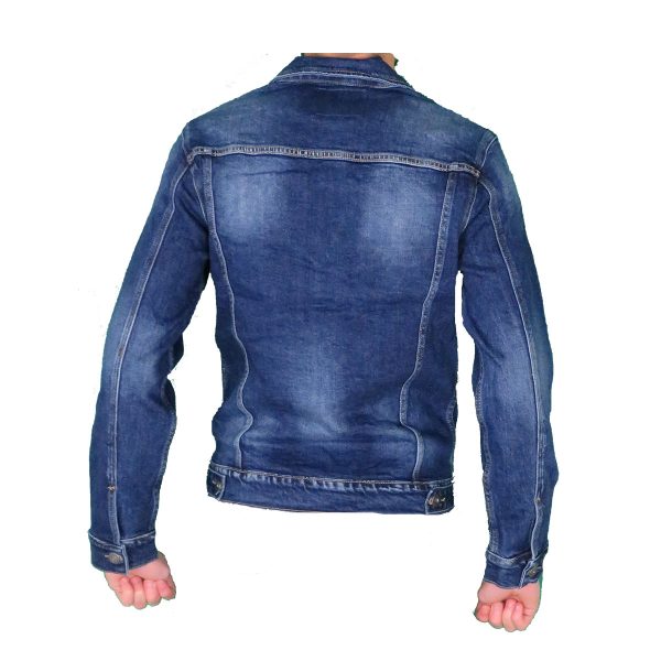 Privato Leox Denim Y836 Ανδρικό Τζίν Μπουφάν Μπλέ 7