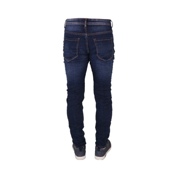 Privato Leox Denim 18-100084 Ανδρικό Παντελόνι Τζίν Με Φθορές Μπλέ 6