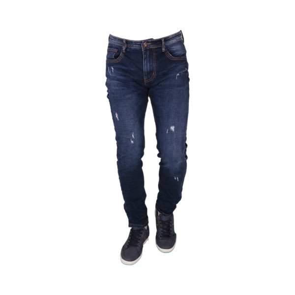 Privato Leox Denim 18-100084 Ανδρικό Παντελόνι Τζίν Με Φθορές Μπλέ 7