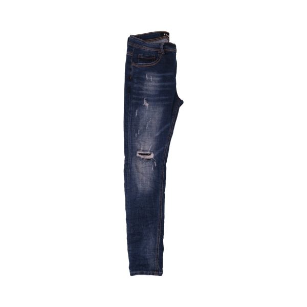 Leox Denim16-100054 MASSA! Ανδρικό Παντελόνι Τζίν Με Φθορές Μπλέ 7