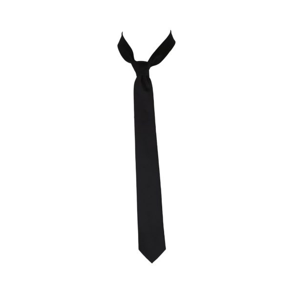 NINO VENTURI 01 BLACK Ανδρική Γραβάτα Μαύρη 5