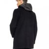 Biston 50-201-071 01 fashion ανδρικό demi πανωφόρι με αποσπώμενη κουκούλα Μαύρο 9