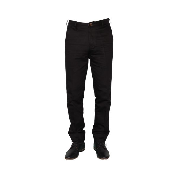 New York Tailors004.25. EZRA Ανδρικό Παντελόνι Chinos Μαύρο 3