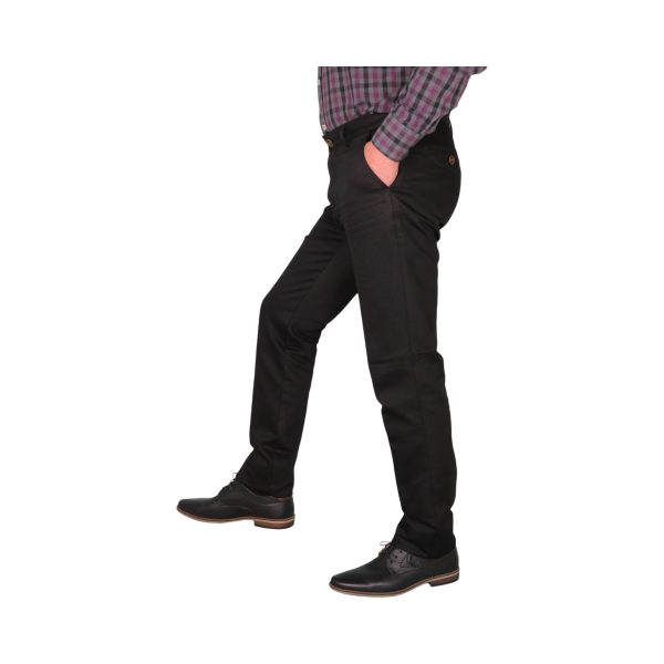 New York Tailors004.25. EZRA Ανδρικό Παντελόνι Chinos Μαύρο 5
