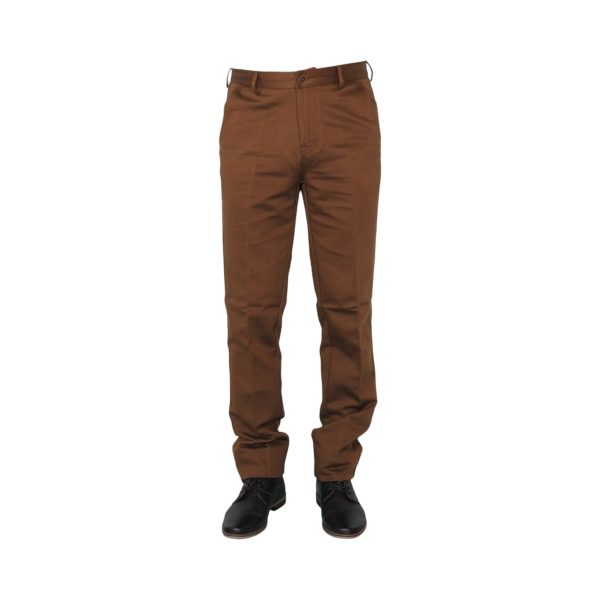 New York Tailors 004.25. EZRA Ανδρικό Παντελόνι Chinos Ταμπά 6