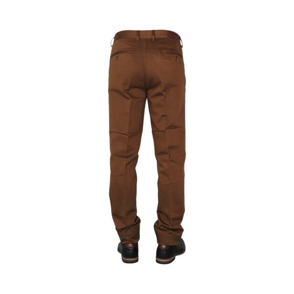 New York Tailors 004.25. EZRA Ανδρικό Παντελόνι Chinos Ταμπά 4