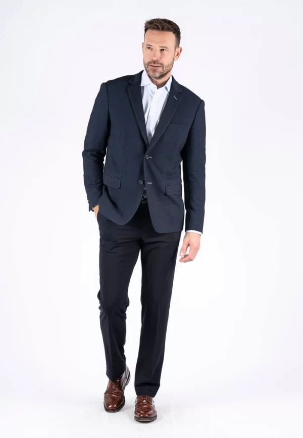 Pre End 03-100366 Hackett 7087 Ανδρικό Σακάκι Blazer σε Κανονική Γραμμή Μπλέ 4