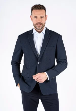 Pre End 03-100366 Hackett 7087 Ανδρικό Σακάκι Blazer σε Κανονική Γραμμή Μπλέ