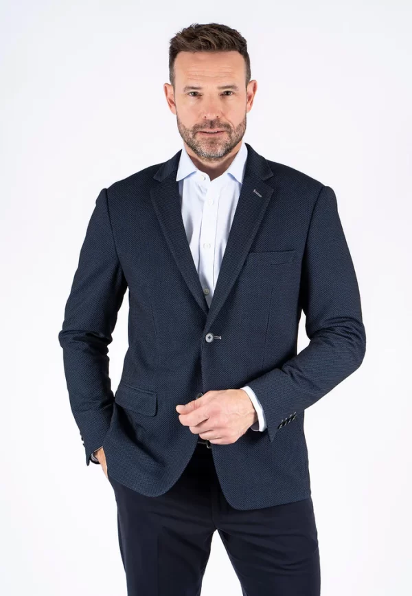 Pre End 03-100366 Hackett 7087 Ανδρικό Σακάκι Blazer σε Κανονική Γραμμή Μπλέ 3