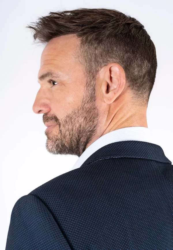 Pre End 03-100366 Hackett 7087 Ανδρικό Σακάκι Blazer σε Κανονική Γραμμή Μπλέ 8
