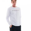 Smart fashion 48-206-048 ανδρική μπλούζα με μακρύ μανίκι και τύπωμα Λευκό 8