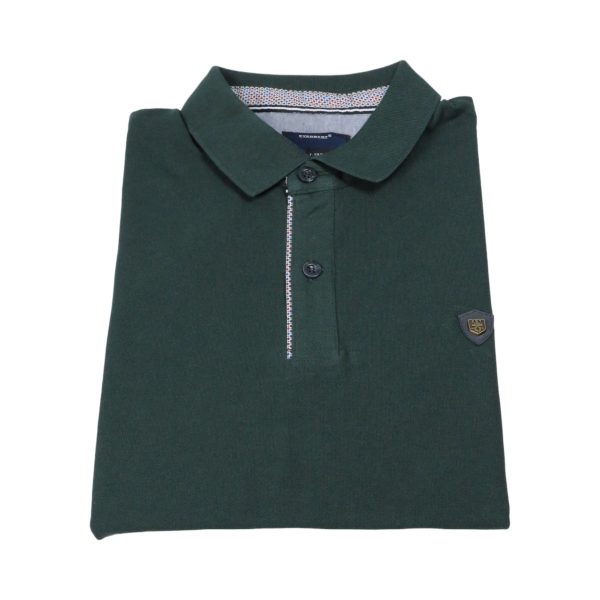 EVERBEST 242-828-0-3-GREEN Ανδρική Βαμβακερή Μπλούζα σε Φαρδιά Γραμμή Πράσινο 8