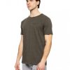 Smart fashion 51-206-034-2 Ανδρικό t-shirt Με Τσέπη Σε Κανονική Γραμμή Βαμβακερό Πράσινο 8