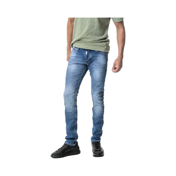 Profil Jeans 720 Ανδρικό Τζίν Παντελόνι σε Στενή Γραμμή Μπλέ 8
