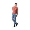 Profil Jeans 725 Ανδρικό Παντελόνι Τζίν Σε Στενή Γραμμή Με Φθορές Μπλέ 15