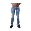 Profil Jeans 725 Ανδρικό Παντελόνι Τζίν Σε Στενή Γραμμή Με Φθορές Μπλέ 14