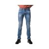 Profil Jeans 725 Ανδρικό Παντελόνι Τζίν Σε Στενή Γραμμή Με Φθορές Μπλέ 2