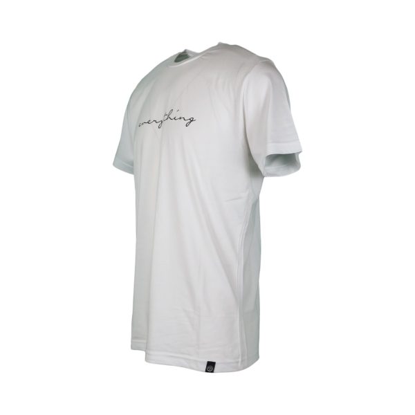Cotton 4All 024-924 Ανδρική Βαμβακερή Μπλούζα Σε Στενή Γραμμή Λευκή 5