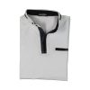 Privato New Mentality D9257-1 Ανδρικό Βαμβακερό Μπλουζάκι Μάο Σε Στενή Γραμμή Λευκό 15
