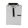 Privato New Mentality D9257-1 Ανδρικό Βαμβακερό Μπλουζάκι Μάο Σε Στενή Γραμμή Λευκό 14
