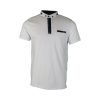 Privato New Mentality D9257-1 Ανδρικό Βαμβακερό Μπλουζάκι Μάο Σε Στενή Γραμμή Λευκό 13