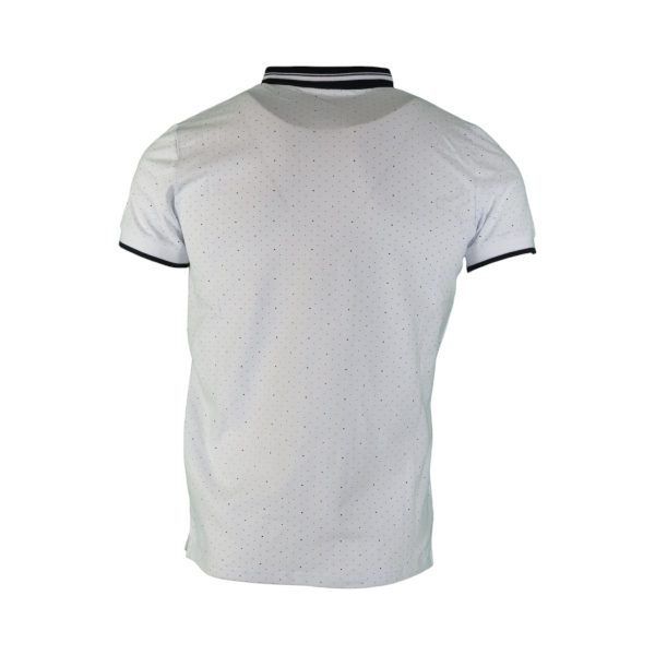 Privato New Mentality A9151-2 Ανδρική Βαμβακερή Μπλούζα Σε Στενή Γραμμή Λευκή 4