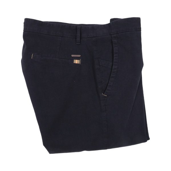 SUNWILL 125127-8113-405 Ανδρικό Παντελόνι Βαμβακερό Chinos Modern Fit Μπλε Σκούρο 7