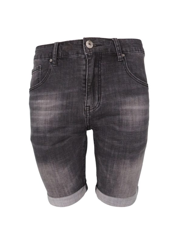 MAGAN JEANS Y0224 Ανδρική Βερμούδα Ελαστική Τζιν Μαύρη 3