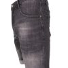 MAGAN JEANS Y0224 Ανδρική Βερμούδα Ελαστική Τζιν Μαύρη 10