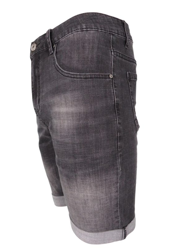 MAGAN JEANS Y0224 Ανδρική Βερμούδα Ελαστική Τζιν Μαύρη 6